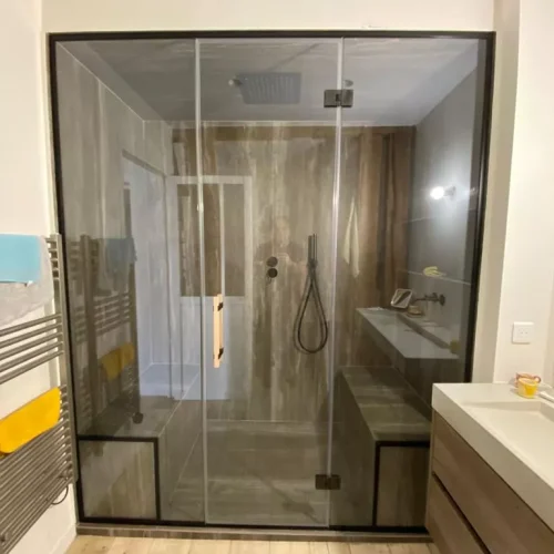 Facade-de-douche-hammam-noir-mat