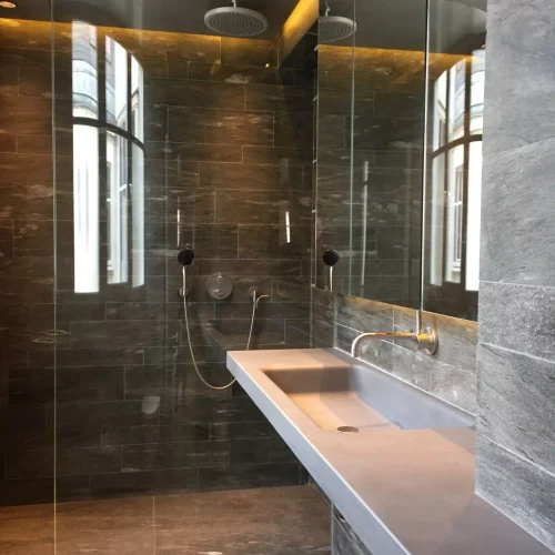 Perspective-Verre-Paroi-de-douche-en-verre-bombe